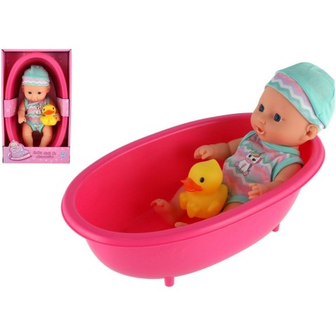 Miminko panenka s kačenkou 22cm ve vaničce