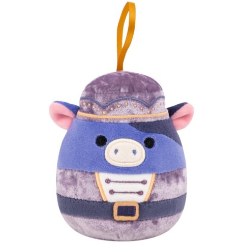 SQUISHMALLOWS Vánoční ozdoba Kráva louskáček - Ingred 10 cm