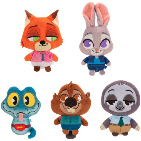 Zootropolis město zvířat set plyšáků 8 cm - 5 Pack