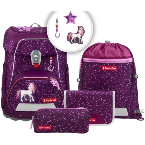 Aktovka Step by Step FIT Pretty Unicorn Nuala set