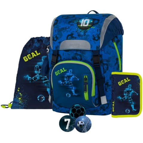 Školní batoh pro prvňáčka OXY SKY Football 4dílný set