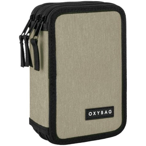 Třípatrový penál Oxybag UNICOLOR Mocca