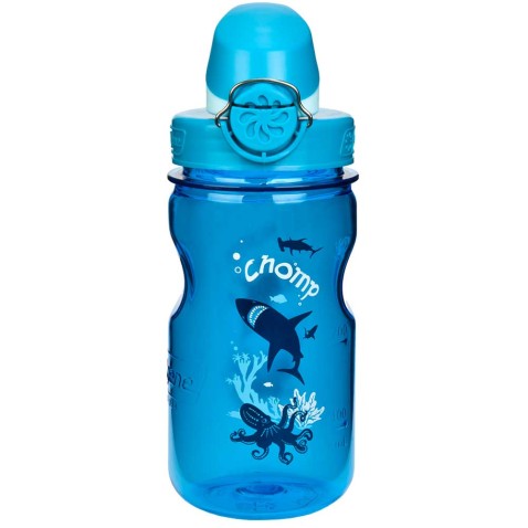 Nalgene láhev Clear Kids OTF 350 ml Slate Chomp