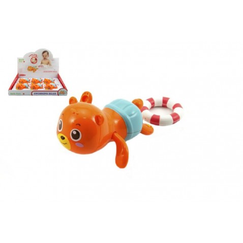 Medvídek natahovací do vany plast 16cm 18m+
