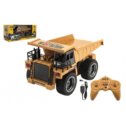 Nákladní auto RC kov/plast 28cm na baterie se světlem