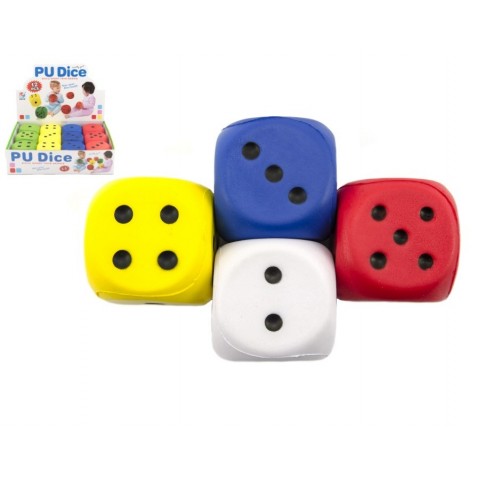 Kostka pěna 6cm 4 barvy