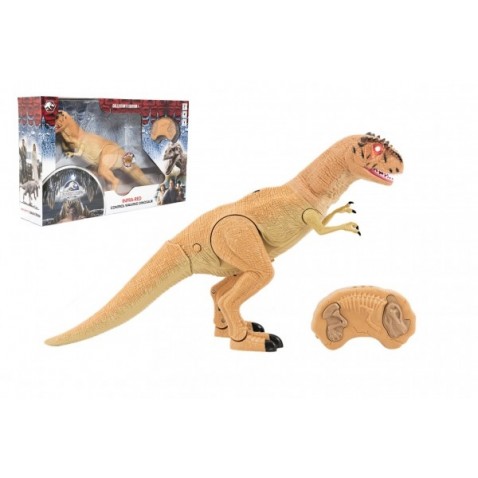 Dinosaurus chodící IC velociraptor 50cm na baterie se zvukem se světlem