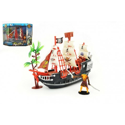 Pirátská loď s doplňky 25cm