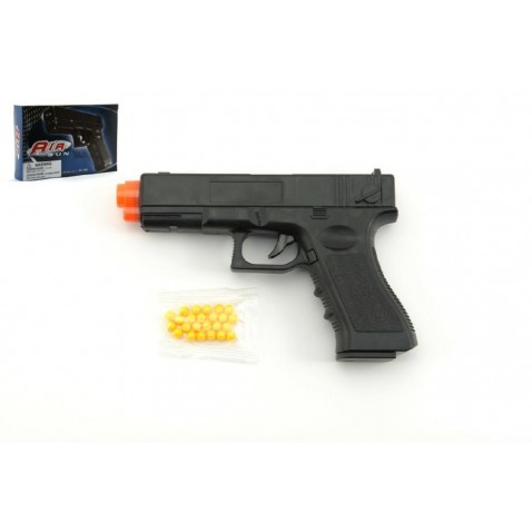 Pistole se zásobníkem na kuličky 17cm  + kuličky
