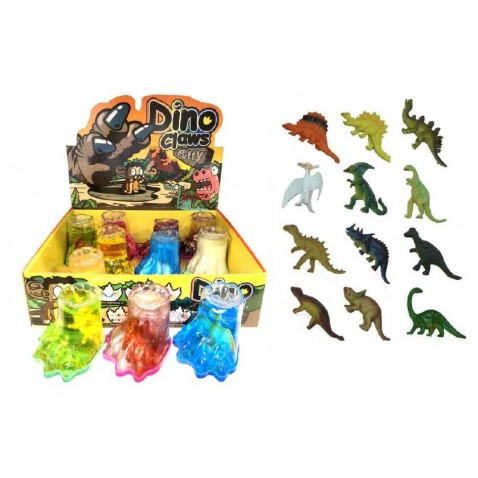 Sliz - hmota tlapa dinosaurus 8cm