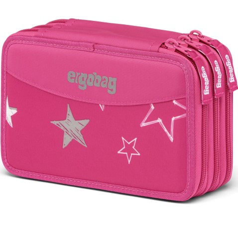 Třípatrový penál Ergobag Růžový