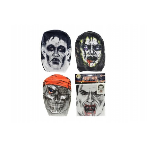 Halloweenské textilní masky 4ks