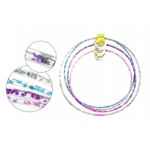 Hula Hop obruč  průměr 65 - 85cm na baterie se světlem 4 barvy a velikosti