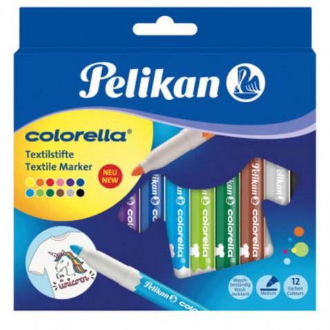 Fixy na textil Pelikan Colorella 12 ks