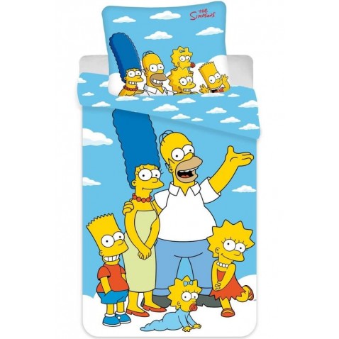 Povlečení Simpsons Family clouds 02