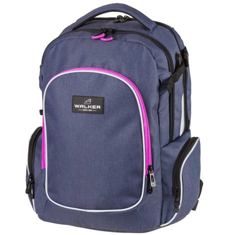 Studentský batoh Walker Campus Evo Blue Ivy/Pink