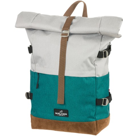 Městský batoh Walker Roll-up Two Grey/Emerald