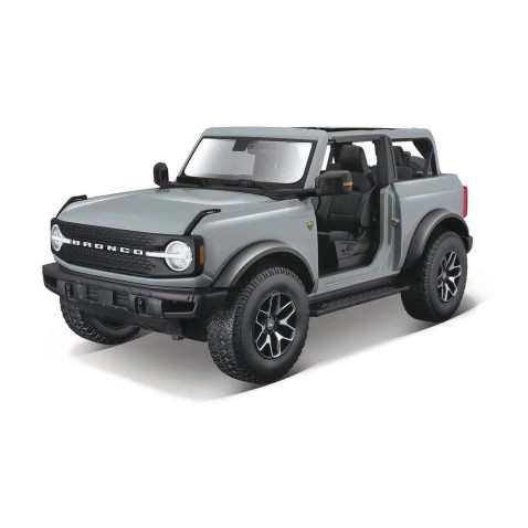 Maisto - 2021 Ford Bronco Badlands (bez dveří), kaktusově šedá, 1:18