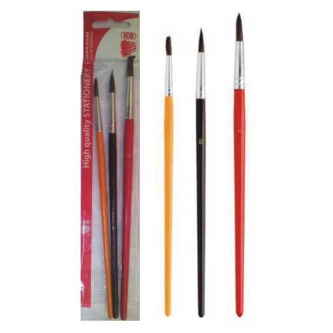 Vlasové štětce 3ks (6,8,10)