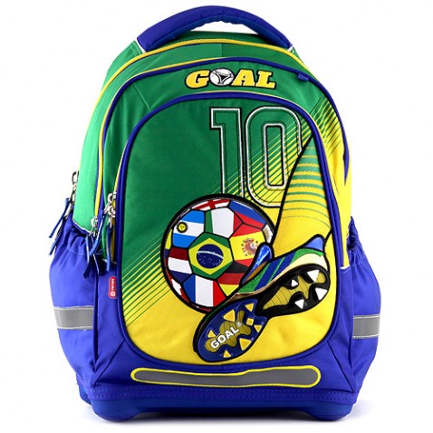 Školní batoh Target Goal zeleno/modrý