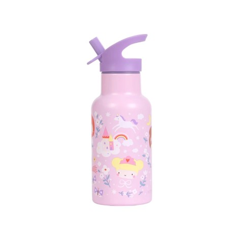 A Little Lovely Company - nerezová láhev na pití, 350 ml – princezny
