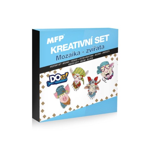 Kreativní sada pro děti - mozaika zvířata