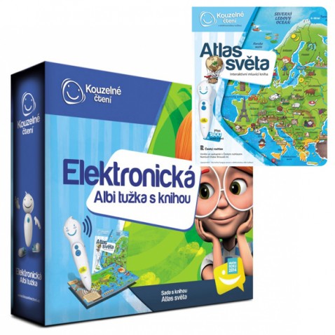 Albi Elektronická tužka s knihou Atlas světa