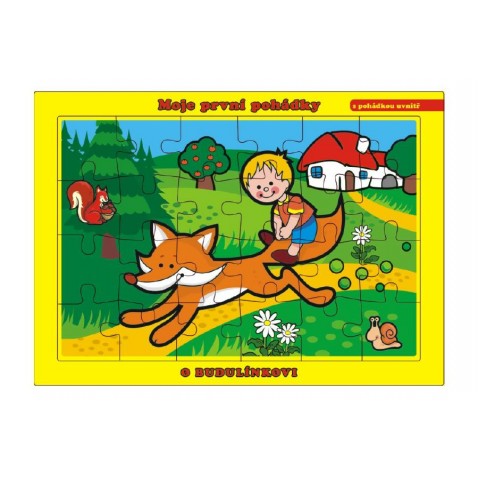 Puzzle deskové O Budulínkovi 26x17cm 24 dílků Moje první pohádky