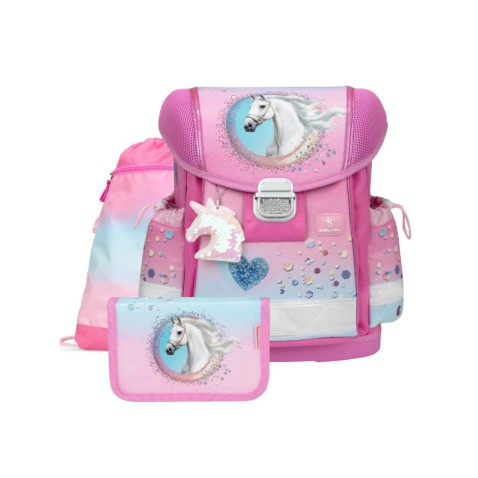 Školní aktovka Belmil 403-13 Dream Hooves - Pinky - 3dílný set