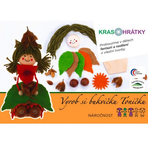 Krasohrátky kreativní set bukvička Tonička