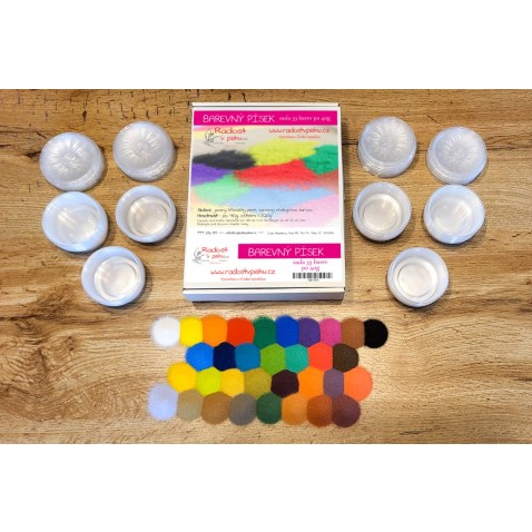 Barevný písek - Mega sada 33x40g