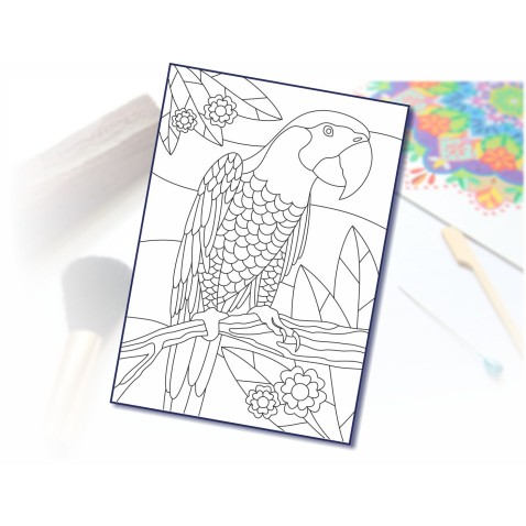 Malování pískem šablona A4 ara