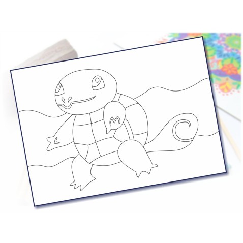 Malování pískem šablona A4 animák 2