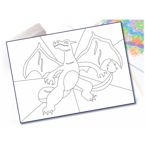 Malování pískem šablona A4 animák 3