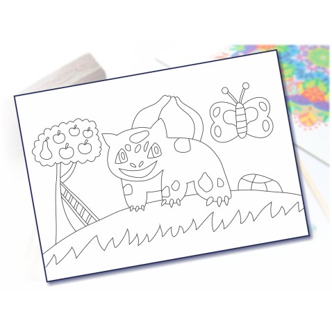 Malování pískem šablona A4 animák 5