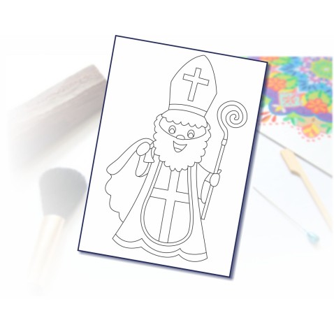 Šablona na pískování Mikuláš A6