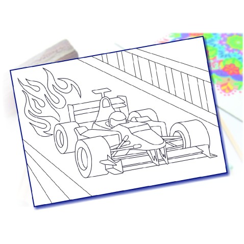 Malování pískem šablona A4 formule