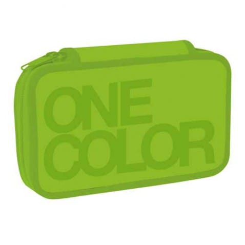 Penál One Color dvoupatrový zelený