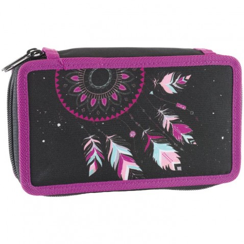 Dvoupatrový penál prázdný Mandala