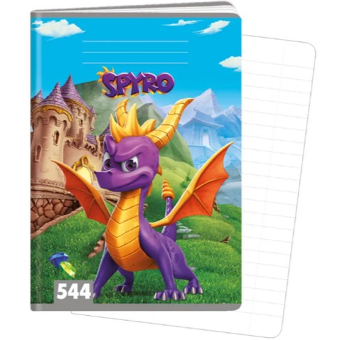 Školní sešit A5 Spyro 544 s okrajem