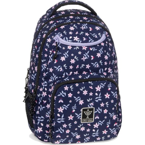 Studentský batoh ArsUna Navy Bloom AU6
