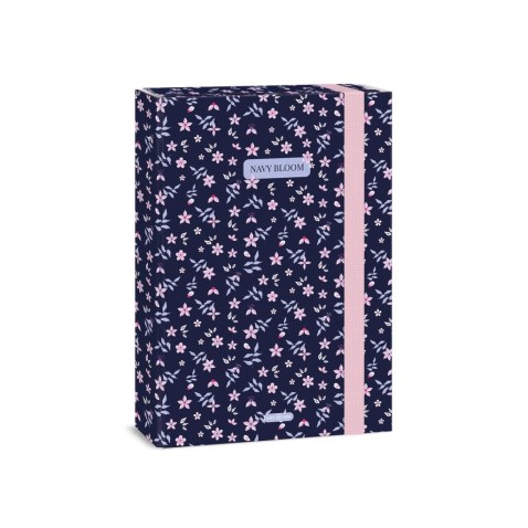 Box na sešity A4 ArsUna Navy Bloom
