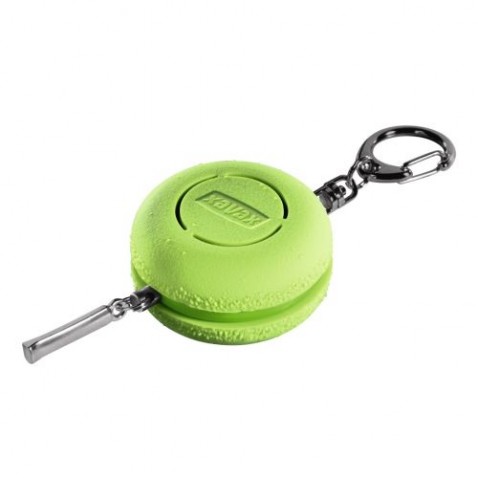 Osobní alarm Xavax Makronka s kroužkem na klíče, zelený