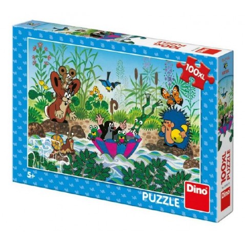 Puzzle Krtek Krtečkova plavba 47x33cm 100 dílků XL