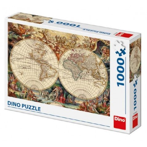 Puzzle historická mapa 1000 dílků 66x47cm