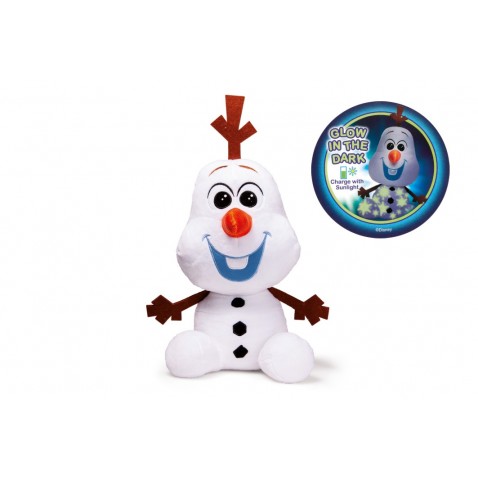 Sněhulák Olaf plyš 30cm svítící ve tmě Ledové království II/Frozen II 0m+