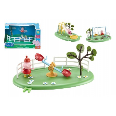 Herní prvky hřiště + figurka Prasátko Peppa 4 druhy