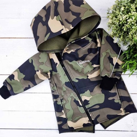 Dětská softshellová bunda ARMY