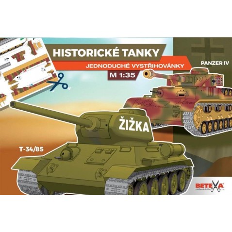 Vystřihovánky Historické tanky