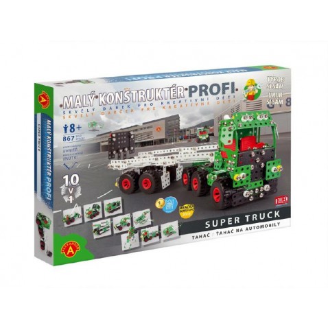 Malý konstruktér Profi Super Truck Tahač kov 867ks stavebnice